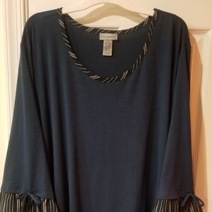 3/4 sleeve dress top